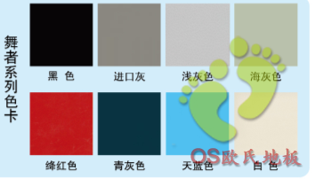 海灰色舞蹈教室地板胶