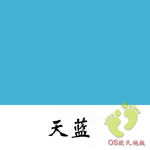天蓝色幼儿舞蹈房地板