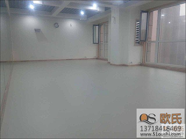 舞蹈房地胶--建业左岸**物业成功案例