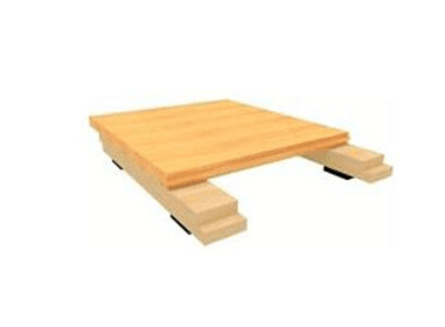 双层夹板龙骨系统篮球场木地板  