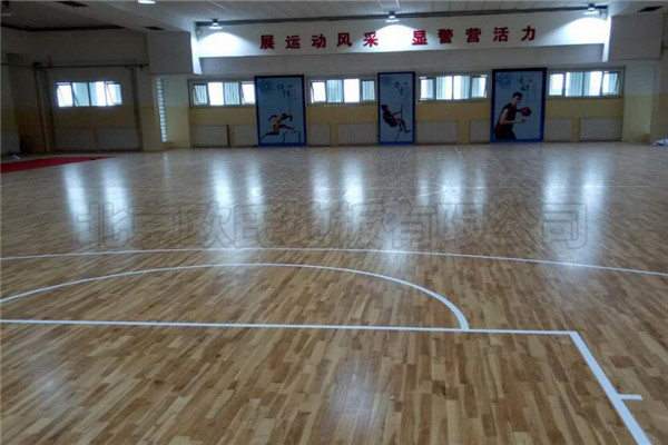 运动木地板--天津高新区公安消防支队海泰大道中队成功案例