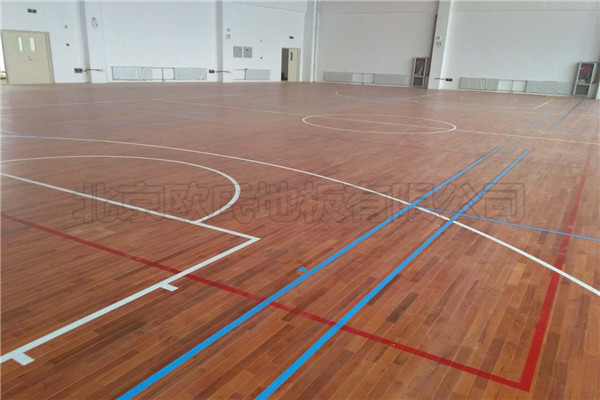 运动木地板--甘肃省金昌市第五中学新校区成功案例