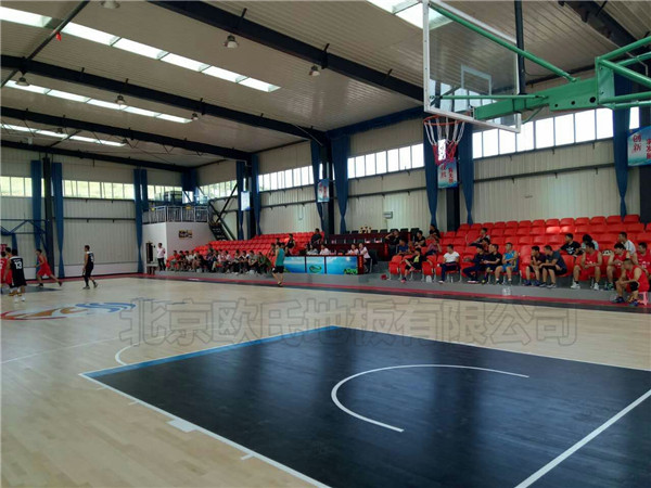 篮球馆木地板--秦皇岛海涛万福环保设备股份有限公司成功案例