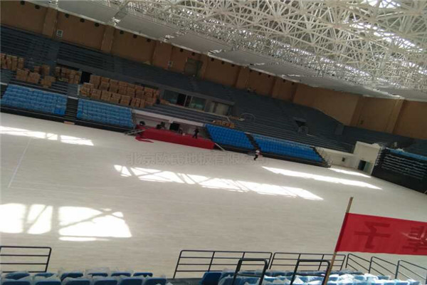 篮球木地板--甘肃省酒泉市体育馆成功案例