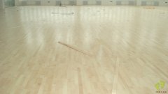 顺义五中运动木地板施工图片